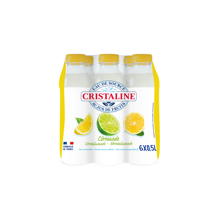 24 Bouteilles d'Eau Cristaline Citronnade 24 x 50 CL - Grossiste boissons, fournisseur de boissons, boissons en gros avec ClicMa