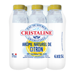 24 Bouteilles d'Eau Cristaline Zeste de Citron 24 x 50 CL - Grossiste boissons, fournisseur de boissons, boissons en gros avec C