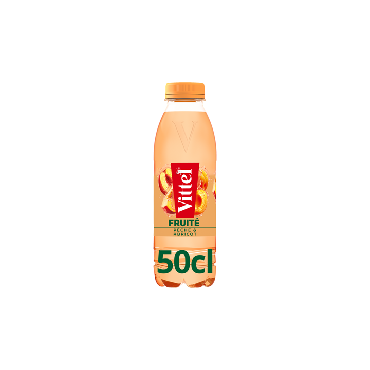 24 Bouteilles d'Eau Vittel Fruité Pêche Abricot 24 x 50 CL - Grossiste boissons, fournisseur de boissons, boissons en gros avec