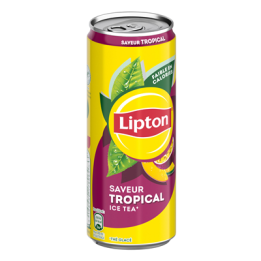 24 Canettes d'Ice Tea Tropical Lipton 24 x 33 CL - Grossiste boissons, fournisseur de boissons, boissons en gros avec ClicMarket