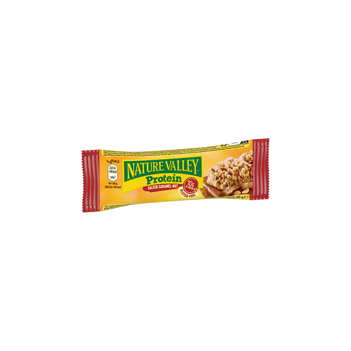 12 Barres de Céréales Protein Salted Caramel Nature Valley 12 x 40 G - Grossiste boissons, fournisseur de boissons, boissons en