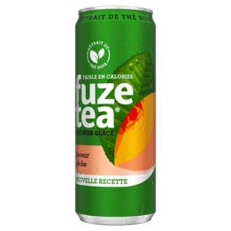 24 Canettes de Thé Glacé Pêche Intense Fuze Tea 24 x 33 CL