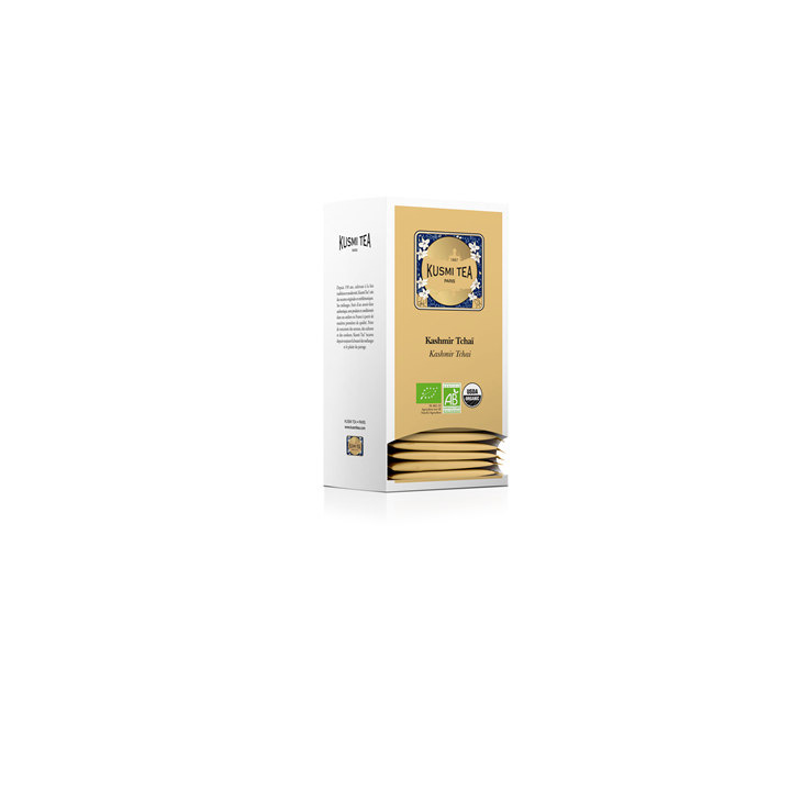 25 Sachets de Thé Noir Kashmir Tchai Bio Kusmi Tea - Grossiste boissons, fournisseur de boissons, boissons en gros avec ClicMark