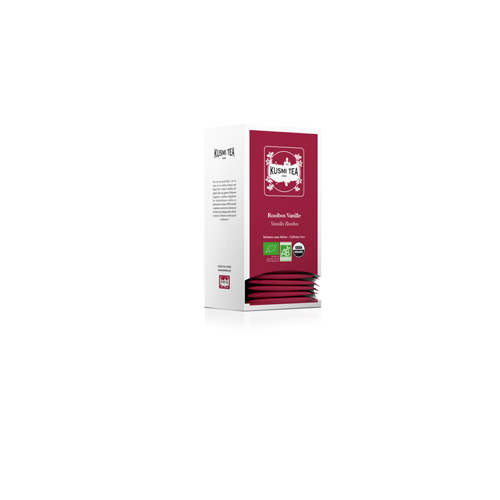 25 Sachets d'Infusion Rooibos Vanille Bio Kusmi Tea - Grossiste boissons, fournisseur de boissons, boissons en gros avec ClicMar