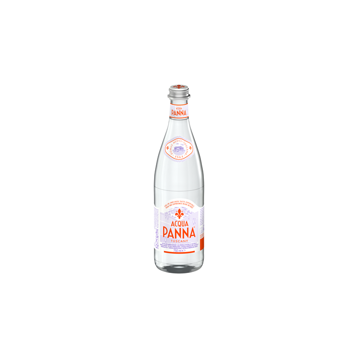 12 Bouteilles en Verre d'Eau Minérale Naturelle Acqua Panna 12 x 75 CL - Grossiste boissons, fournisseur de boissons, boissons e