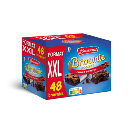 48 Sachets de Brownie Pocket Chocolat et Pépites de Chocolat Brossard 1.440 kg - Grossiste boissons, fournisseur de boissons, bo