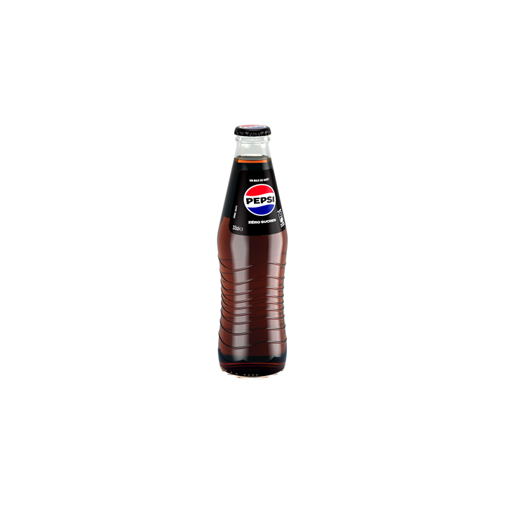 24 Bouteilles en Verre Consigné de Pepsi Sans Sucres 24 x 33 CL - Grossiste boissons, fournisseur de boissons, boissons en gros 
