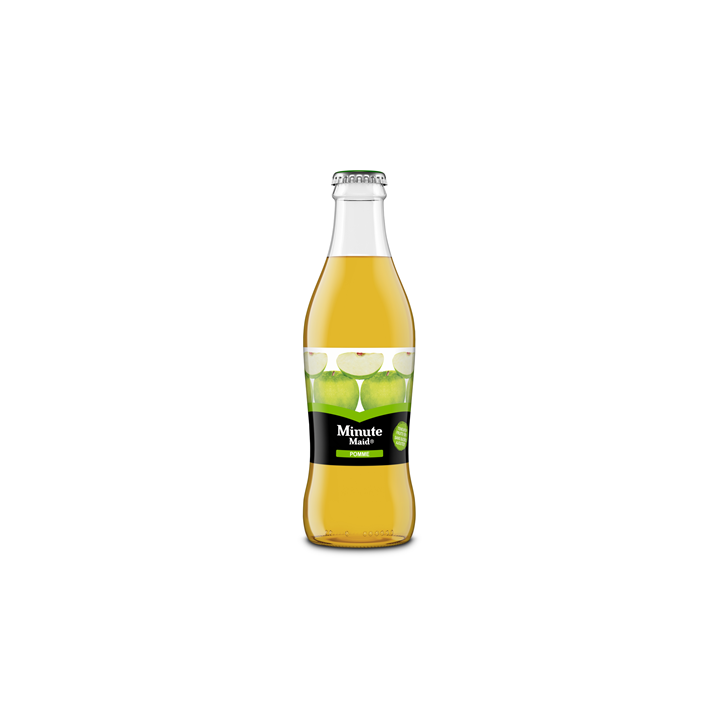 24 Bouteilles en Verre Consigné de Minute Maid Pomme 24 x 25 CL - Grossiste boissons, fournisseur de boissons, boissons en gros