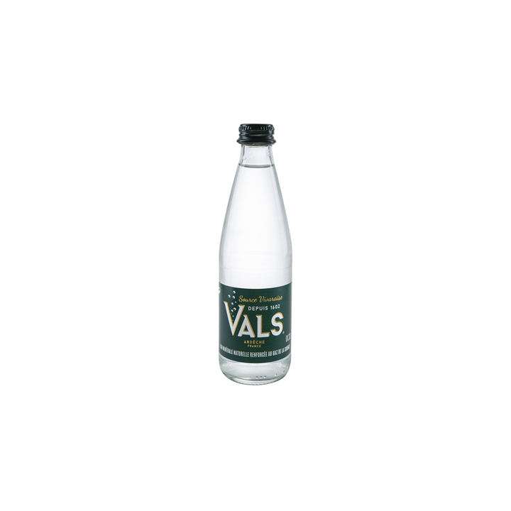 24 Bouteilles en Verre d'Eau Minérale Gazeuse Vals 24 x 33 CL - Grossiste boissons, fournisseur de boissons, boissons en gros av