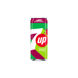 24 Canettes de Seven Up Cherry 24 x 33 CL - Grossiste boissons, fournisseur de boissons, boissons en gros avec ClicMarket