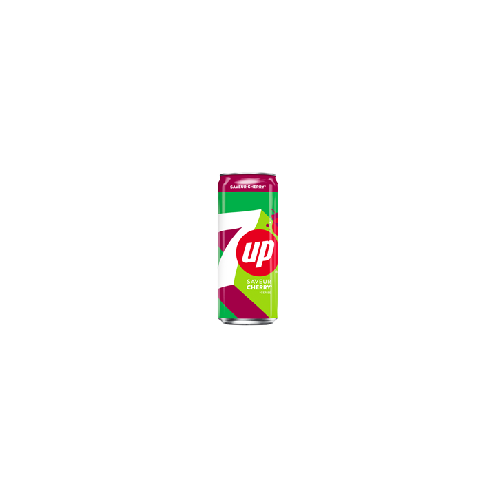 24 Canettes de Seven Up Cherry 24 x 33 CL - Grossiste boissons, fournisseur de boissons, boissons en gros avec ClicMarket