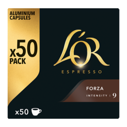 10 Capsules (Compatibles machines Nespresso) Café L'Or Espresso Forza Intensité 9 - Grossiste boissons, fournisseur de boissons