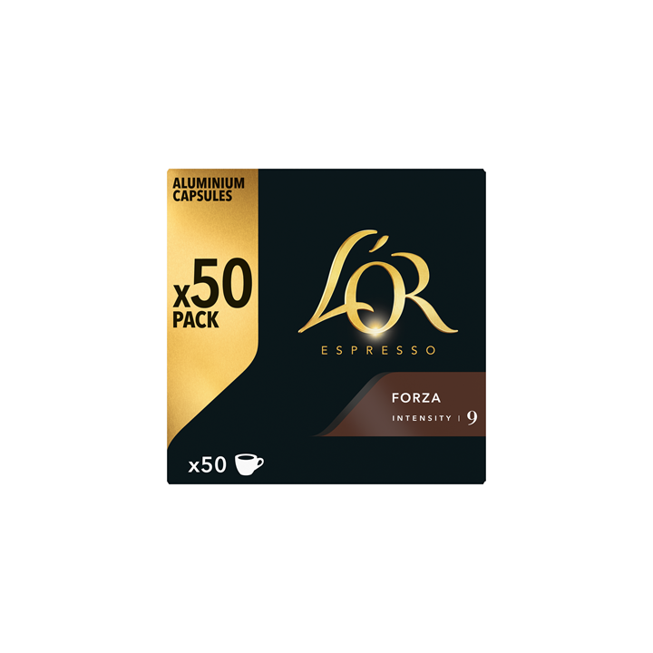 10 Capsules (Compatibles machines Nespresso) Café L'Or Espresso Forza Intensité 9 - Grossiste boissons, fournisseur de boissons