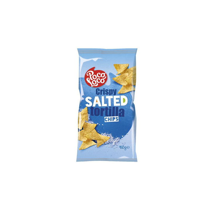 4 Paquets de Tortilla Chips Nature Poco Loco 4 x 200 G - Grossiste alimentaires, chips en gros avec ClicMarket