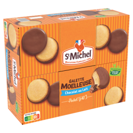 40 Galettes Moelleuse Chocolat au Lait St Michel 40 x 30 G - Grossiste boissons, fournisseur de boissons, boissons en gros avec