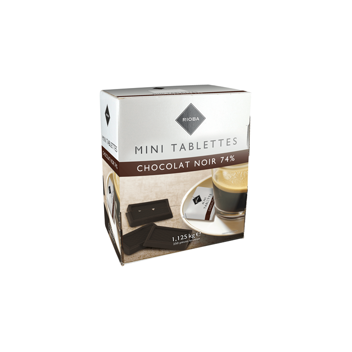 100 Mini Tablettes Chocolat Noir Fêves de Cacao Gilbert 100 x 5 G - Grossiste alimentaires, bonbons en gros avec ClicMarket