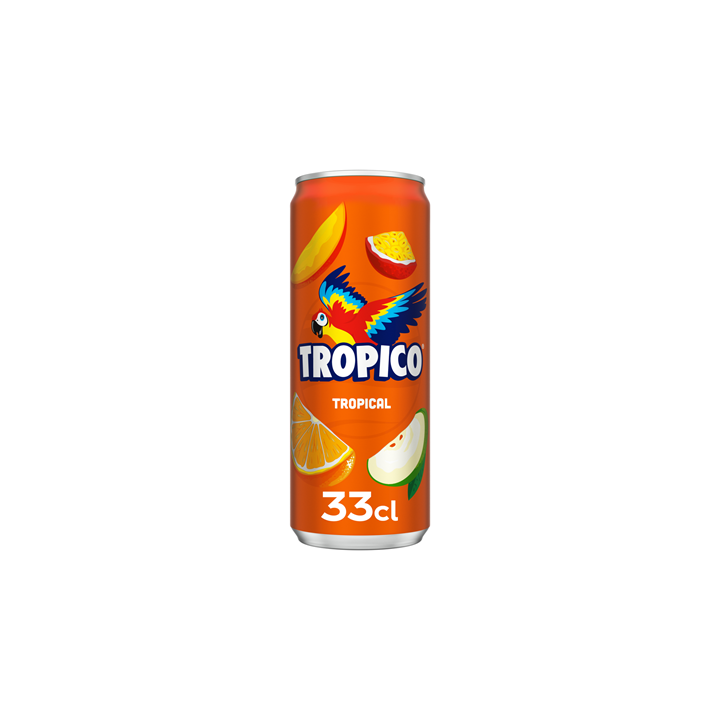 24 Canettes de Tropico Tropical 24 x 33 CL -  Grossiste boissons, fournisseur de boissons, boissons en gros