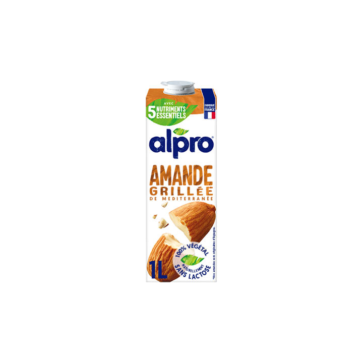 Lait d'Amande Grillée Alpro 1 L - Grossiste boissons, fournisseur de boissons, boissons en gros avec ClicMarket