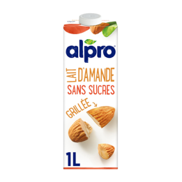 Lait d'Amande Grillée Sans Sucres Alpro 1 L - Grossiste boissons, fournisseur de boissons, boissons en gros avec ClicMarket