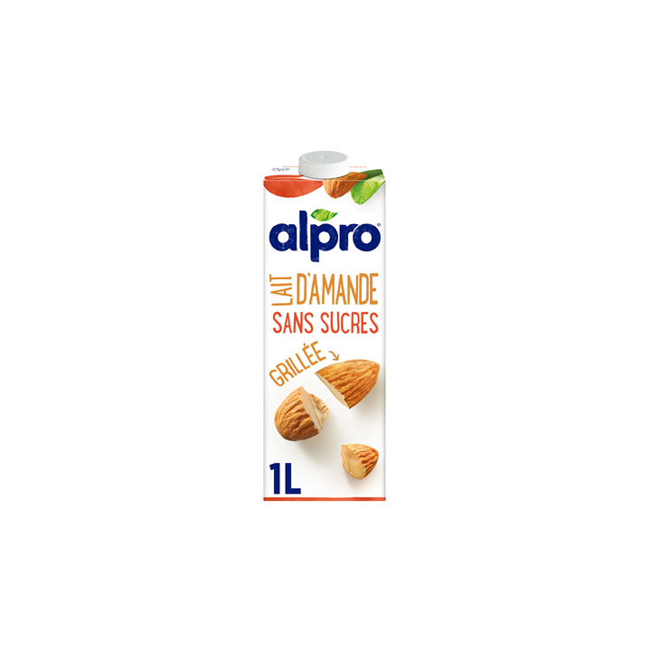 Lait d'Amande Grillée Sans Sucres Alpro 1 L - Grossiste boissons, fournisseur de boissons, boissons en gros avec ClicMarket
