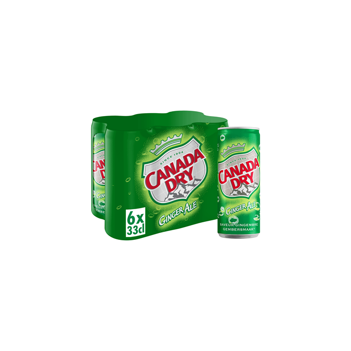 24 Canettes de Canada Dry 33 CL - Vos courses en ligne livrées à domicile avec ClicMarket