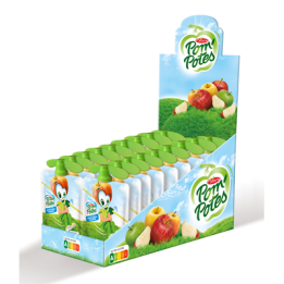 18 Gourdes de Compote Pomme Sans Sucres Ajoutés Pom'potes Materne 18 x 90 G - Grossiste boissons, fournisseur de boissons, boiss