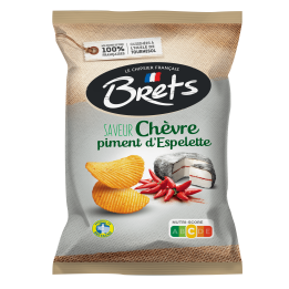 Chips Saveur Chèvre Piment d'Espelette Bret'S 125 G - Grossiste boissons, fournisseur de boissons, boissons en gros avec ClicMar