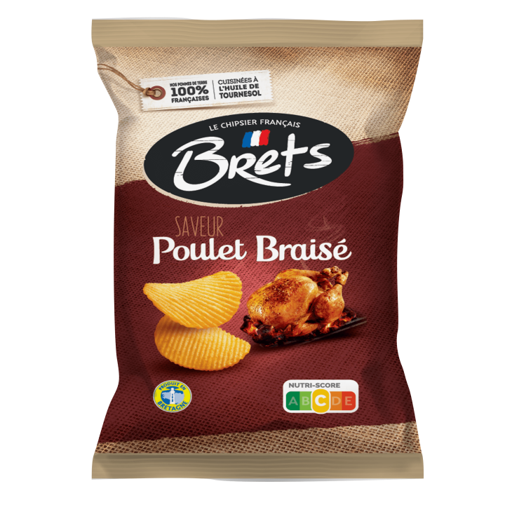 Chips Saveur Poulet Braisé Bret'S 125 G - Grossiste boissons, fournisseur de boissons, boissons en gros avec ClicMarket