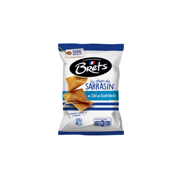 Chips de Sarrasin au Sel de Guérande Brets 120 G - Grossiste boissons, fournisseur de boissons, boissons en gros avec ClicMarket