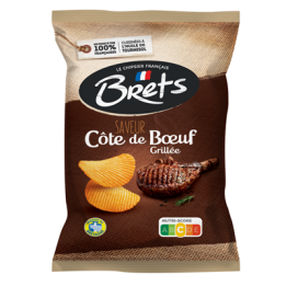 Chips Saveur Côte de Bœuf Grillée Brets 125 G - Grossiste boissons, fournisseur de boissons, boissons en gros avec ClicMarket