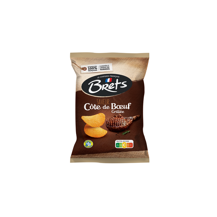 Chips Saveur Côte de Bœuf Grillée Brets 125 G - Grossiste boissons, fournisseur de boissons, boissons en gros avec ClicMarket