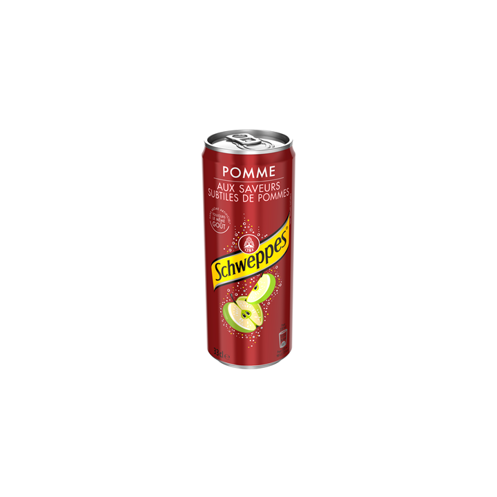 24 Canettes de Schweppes Pomm' 24 x 33 CL - Grossistes boissons, boissons en gros avec ClicMarket