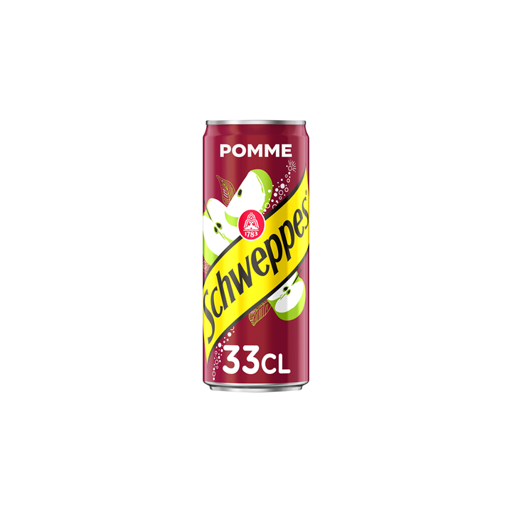 24 Canettes de Schweppes Pomm' 24 x 33 CL - Grossistes boissons, boissons en gros avec ClicMarket