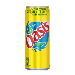 24 Canettes d'Oasis Citron et Citron Vert 24 x 33 CL