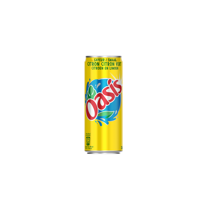 24 Canettes d'Oasis Citron et Citron Vert 24 x 33 CL