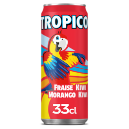24 Canettes de Tropico Fraise Kiwi 24 x 33 CL - Grossiste boissons, fournisseur de boissons, boissons en gros avec ClicMarket