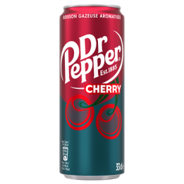 12 Canettes de Dr Pepper Cherry 12 x 33 CL - Grossiste boissons, fournisseur de boissons, boissons en gros avec ClicMarket