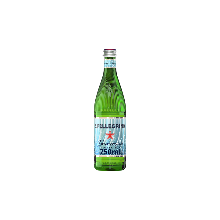 12 Bouteilles d'Eau Gazeuse San Pellegrino en Verre 12 x 75 CL - Grossiste boissons, fournisseur de boissons, boissons en gros